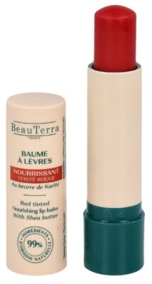 BEAUTERRA baume lèvres nourrissant rouge stick 4 g