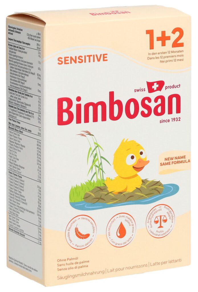 BIMBOSAN Sensitive 1+2 lait nourrissons 400 g