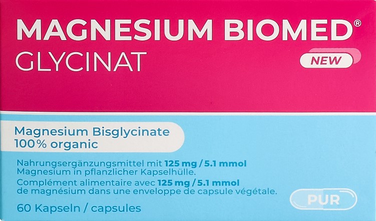 MAGNESIUM BIOMED glycinat caps 125 mg 60 pce