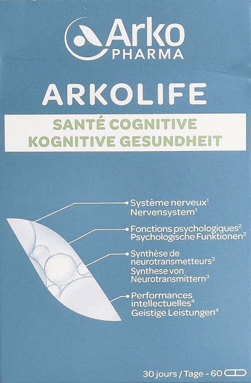 ARKOPHARMA Arkolife santé cognitive caps 60 pce