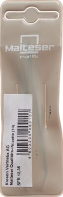 MALTESER brucelle étroit courbé nickel 8cm no 10