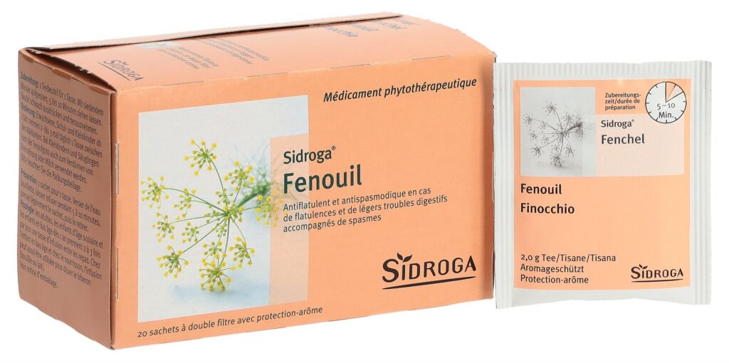 SIDROGA fenouil 20 sach 2 g