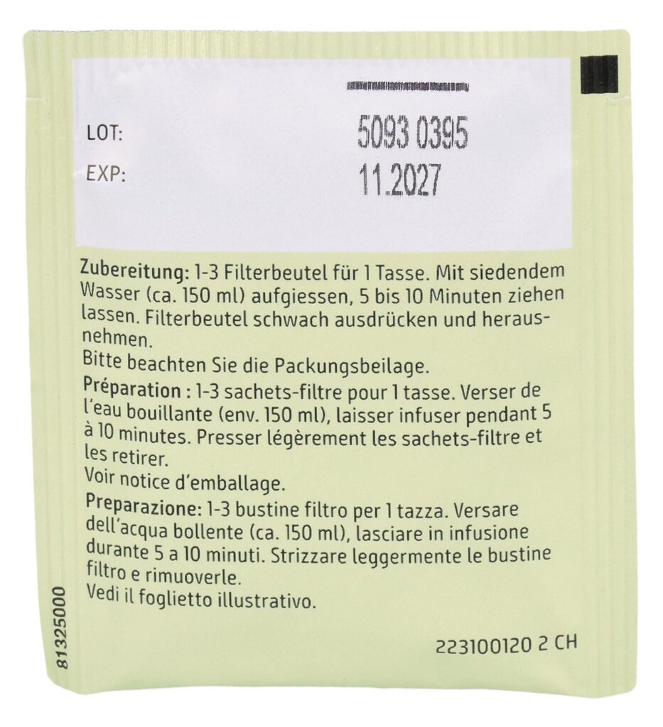SIDROGA feuilles de mélisse 20 sach 1.5 g
