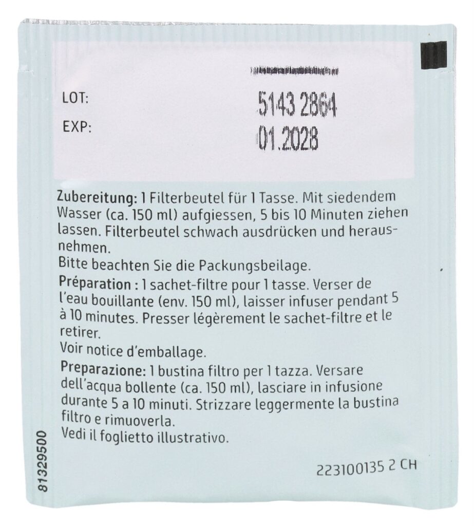 SIDROGA feuilles de menthe poivrée 20 sach 1.5 g