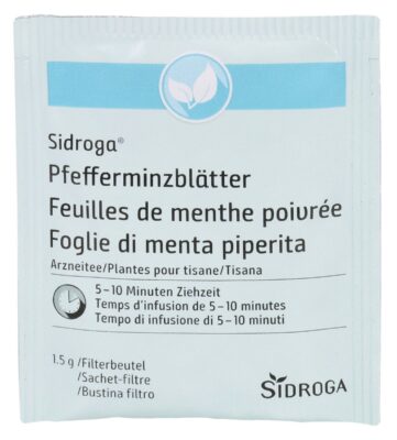 SIDROGA feuilles de menthe poivrée 20 sach 1.5 g