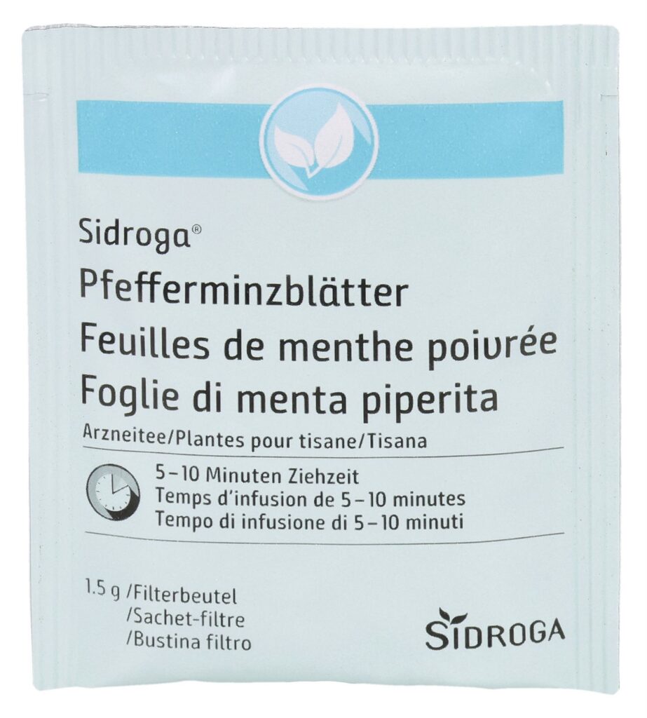 SIDROGA feuilles de menthe poivrée 20 sach 1.5 g