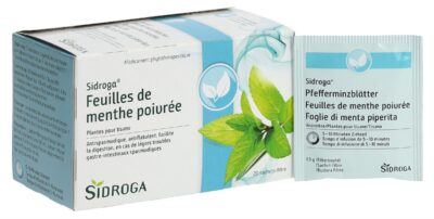 SIDROGA feuilles de menthe poivrée 20 sach 1.5 g
