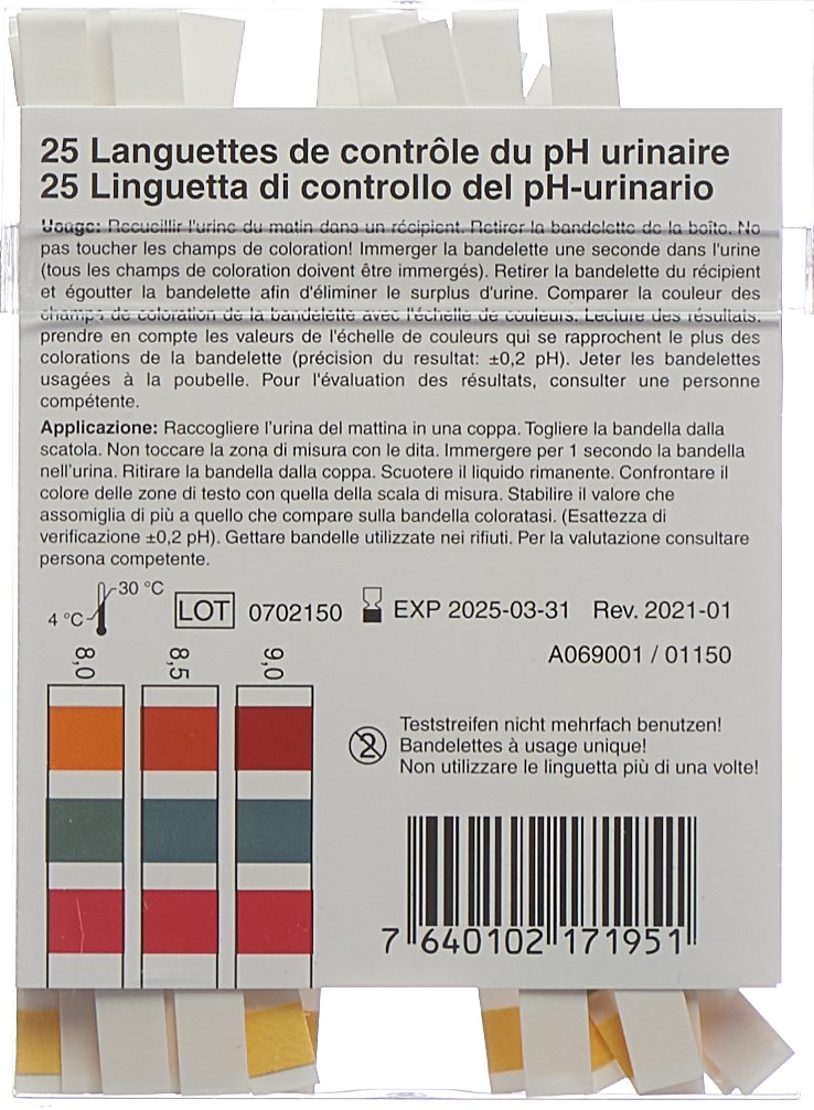 BIOSANA bâtonnets indicateur pH 4.5-9.25 25 pce