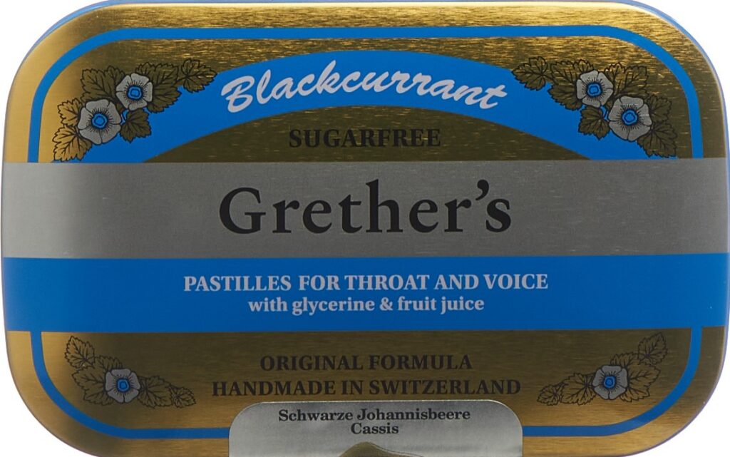 GRETHERS Blackcurrant past s suc bte 110 g
