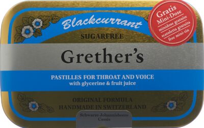 GRETHERS Blackcurrant past s suc bte 440 g