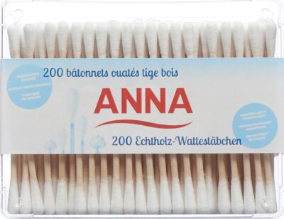 ANNA coton tiges bois 200 pce