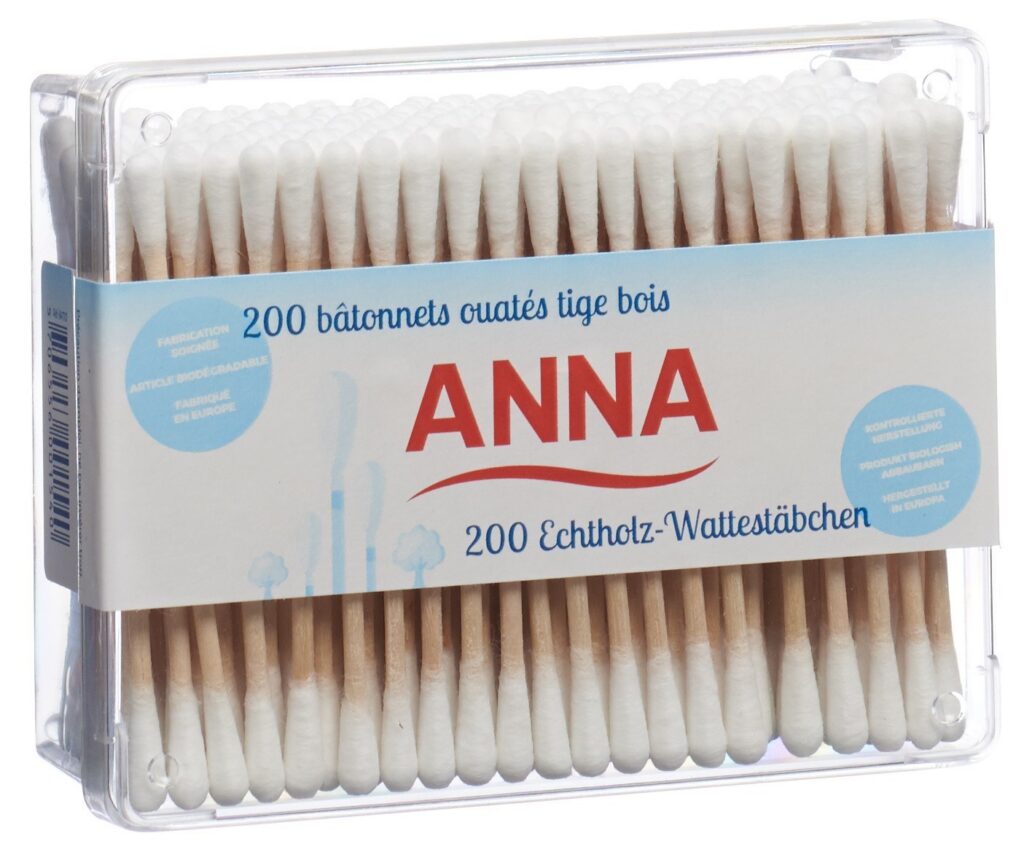 ANNA coton tiges bois 200 pce