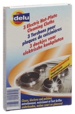 DELU torchons pour plaques de cuisinières 3 pce