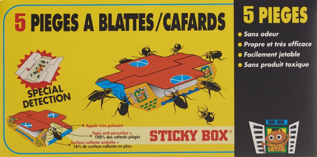 STICKY BOX pièges cafards 5 pce