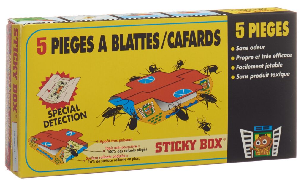 STICKY BOX pièges cafards 5 pce