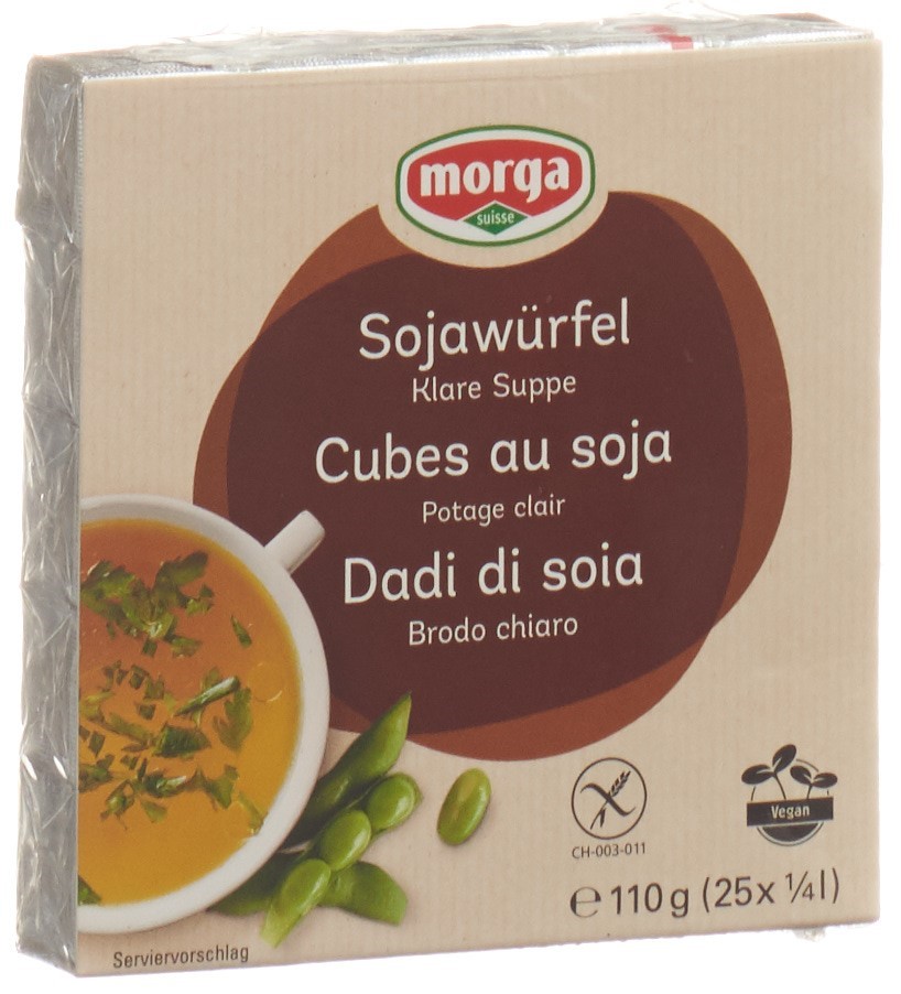 MORGA cubes soja avec sel mer 25 pce