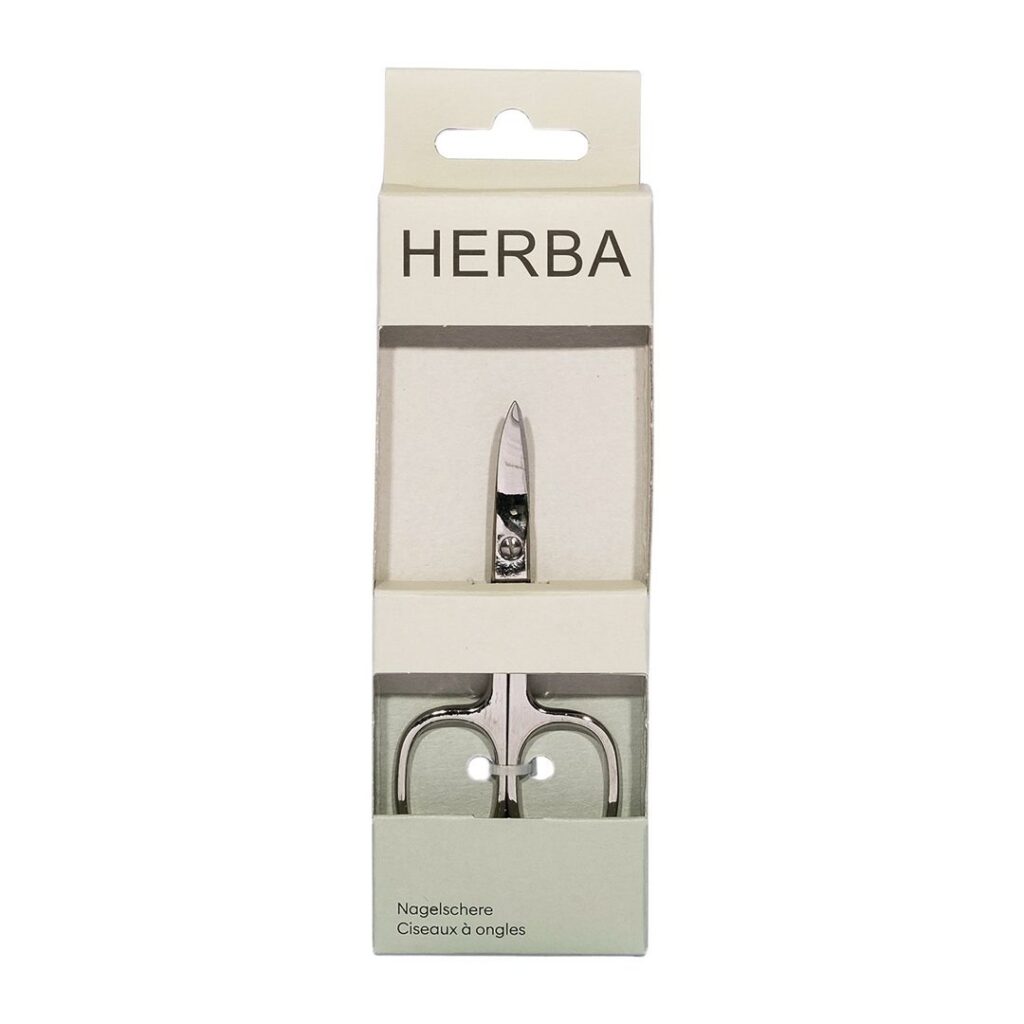 HERBA ciseaux à ongles et cuticules nickelé 5412