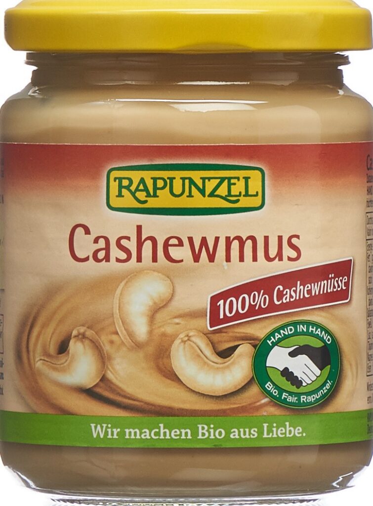 RAPUNZEL purée de noix de cajou verre 250 g
