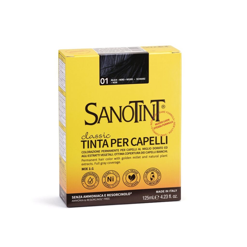 SANOTINT teinture cheveux 01 noir