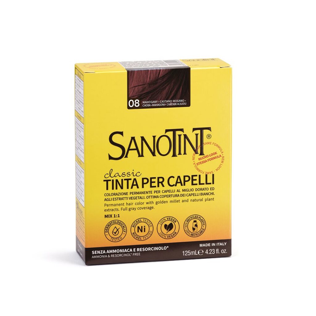 SANOTINT teinture cheveux 08 chatain acajou
