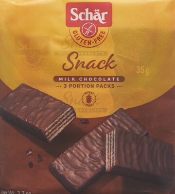 SCHÄR snack avec chocolat sans gluten 3 x 35 g