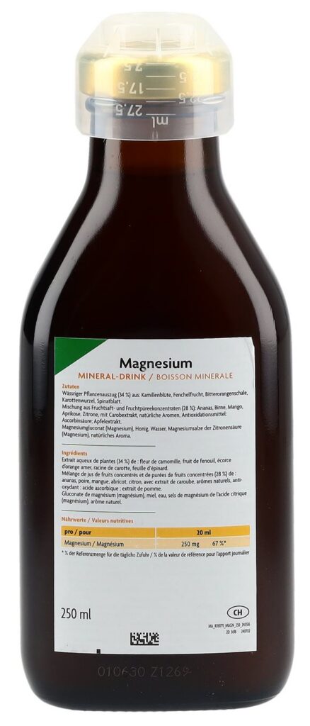 SALUS Magnésium boisson minérale fl 250 ml