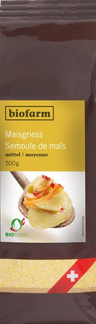BIOFARM semoule mais moyenne bourgeon sach 500 g