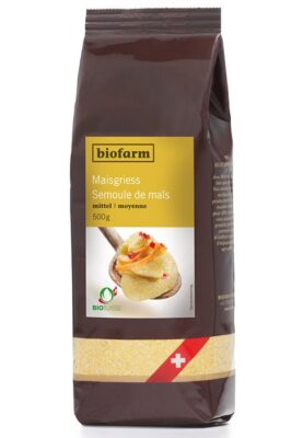 BIOFARM semoule mais moyenne bourgeon sach 500 g