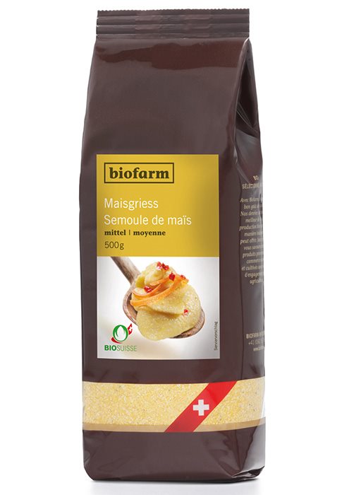 BIOFARM semoule mais moyenne bourgeon sach 500 g