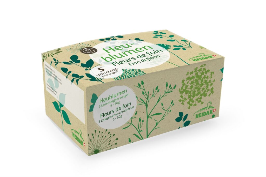 HEIDAK fleurs de foin compresses 5 sach 50 g