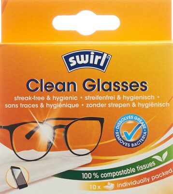 SWIRL lingettes nettoyantes lunettes 10 pce