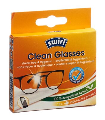 SWIRL lingettes nettoyantes lunettes 10 pce