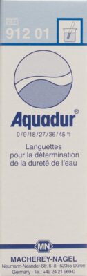 AQUADUR bandelette dureté d'eau 0°d-25°d 100 pce