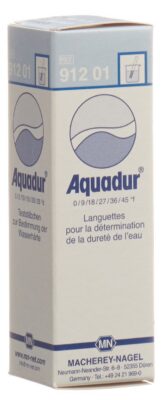 AQUADUR bandelette dureté d'eau 0°d-25°d 100 pce