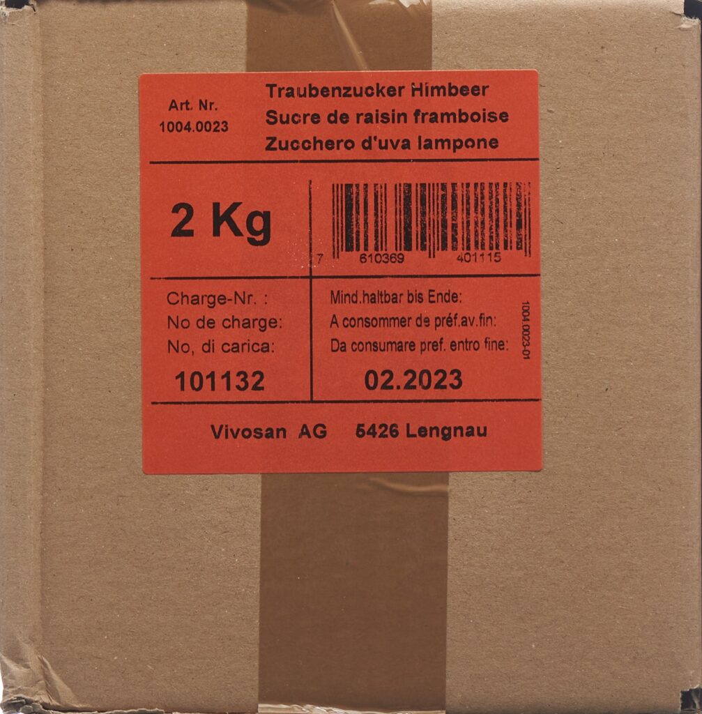 VIVOSAN sucre raisin framboise 2 kg
