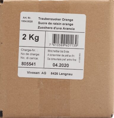VIVOSAN sucre raisin orange 2 kg