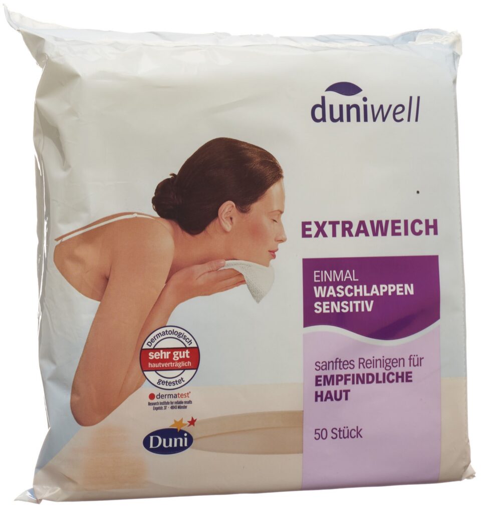 DUNIWELL lavettes usage unique sensitive 50 pce
