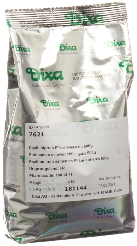 DIXA Psyllium noir semences DIX nettoyées 500 g