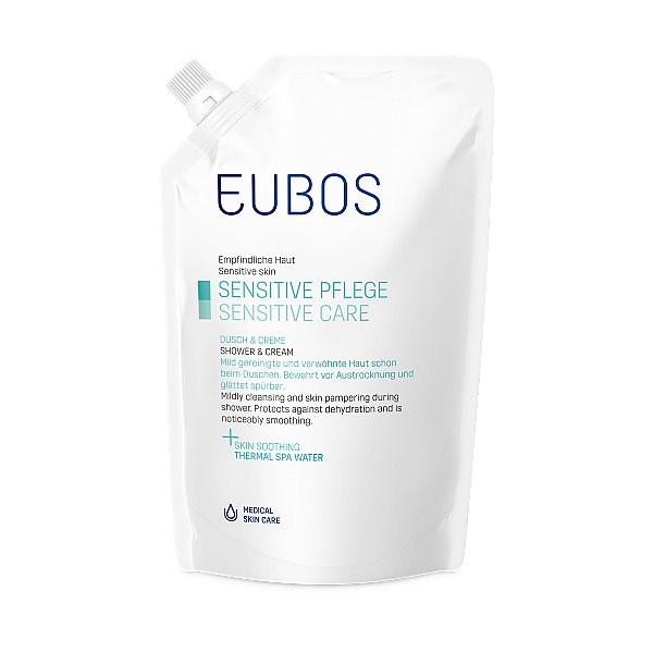 EUBOS Sensitive douche + crème refill 400 ml