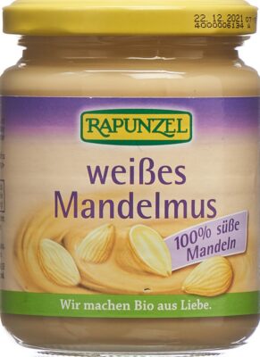RAPUNZEL purée d'amandes blanche bio verre 250 g