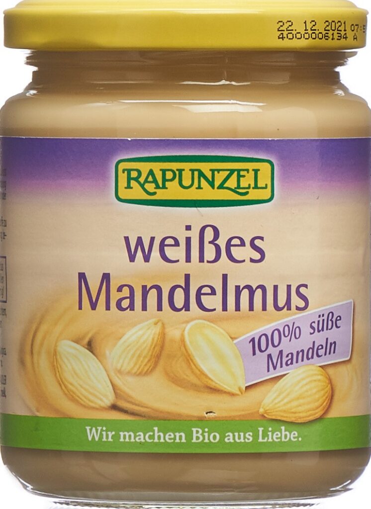 RAPUNZEL purée d'amandes blanche bio verre 250 g