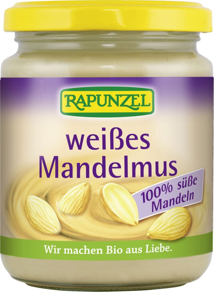 RAPUNZEL purée d'amandes blanche bio verre 250 g