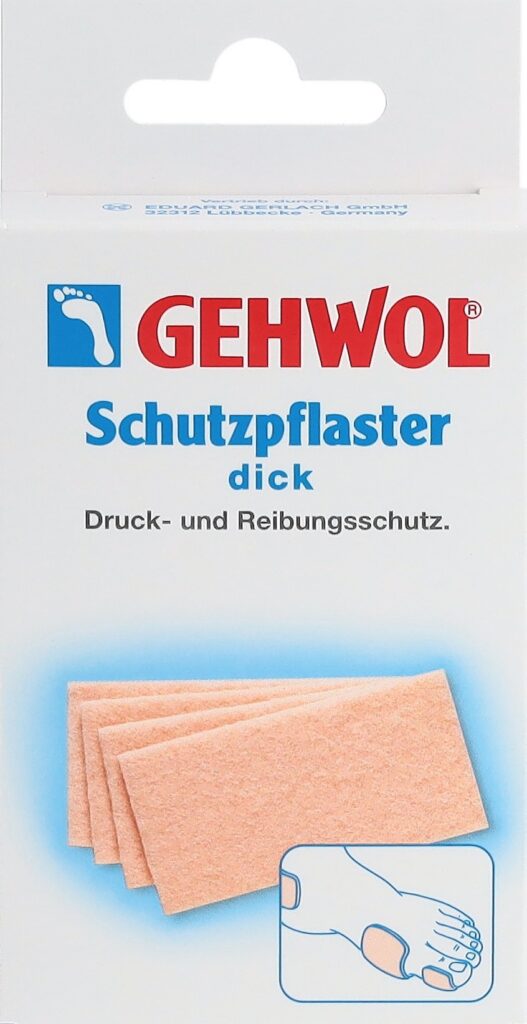 GEHWOL emplâtre protection 90x45mm épais 4 pce