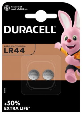 DURACELL pile montre+calculateur LR44 1.5V 2 pce