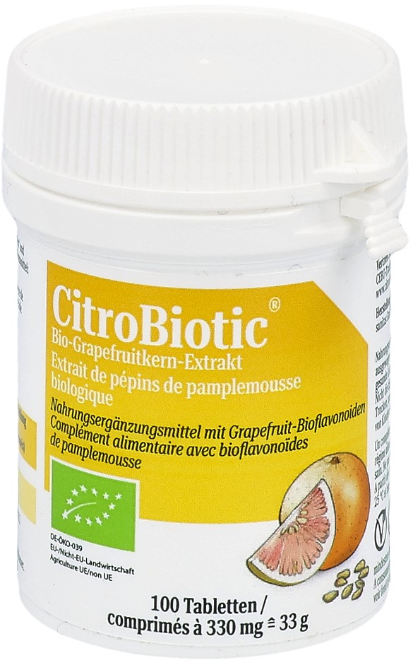 CITROBIOTIC extr pépins grapefruit cpr bio 100 pce