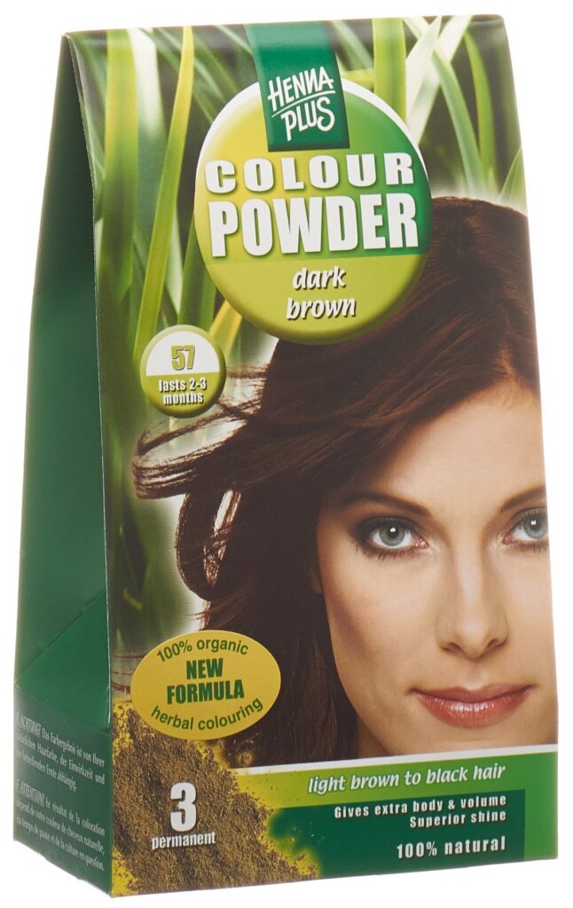 HENNA PLUS colour powder 57 brun 100 g
