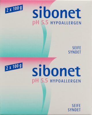 SIBONET savon pH 5.5 hypoallérgenique 2 x 100 g