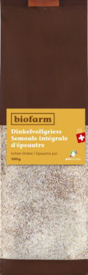 BIOFARM semoule intégrale épeautre bourgeon 500 g