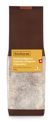 BIOFARM semoule intégrale épeautre bourgeon 500 g