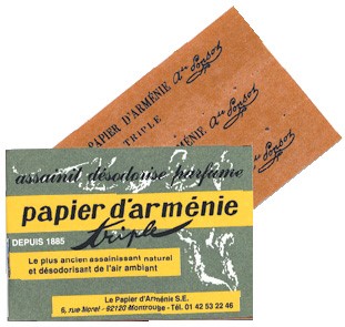 PAPIER ARMENIE feuilles 12 pce